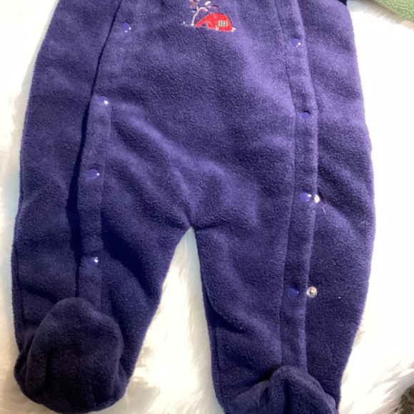 Baby Boy Fleece Winter Pram Suit Jumpsuit Size 6 Months - Picture 3 of 4